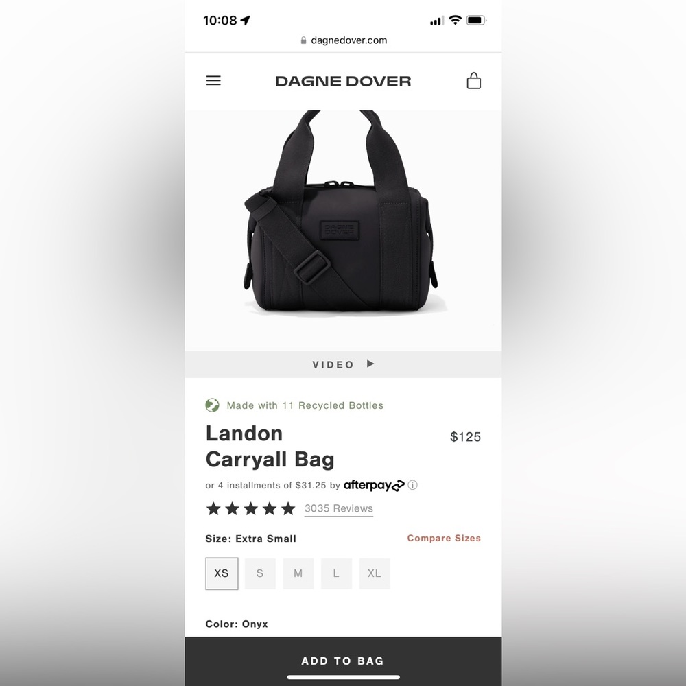 Dagne Dover Landon Carryall Bag in XS